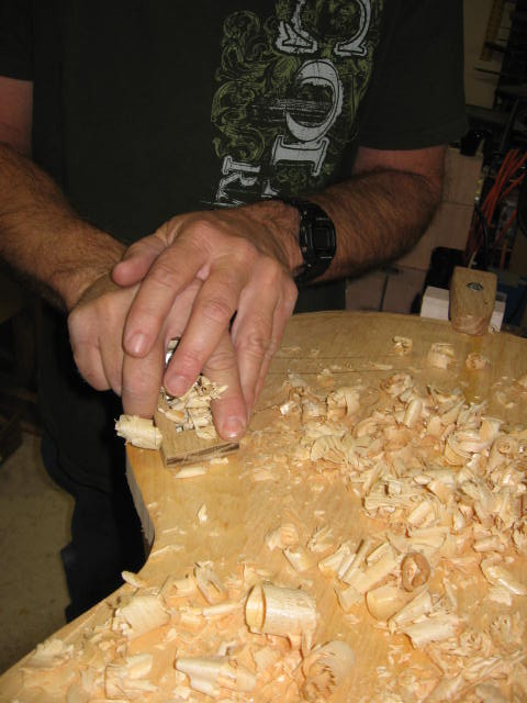 LCM Guitar hand carving